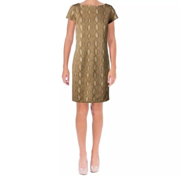 Ralph Lauren Snakeskin Pattern Dress - Picture 1 of 7